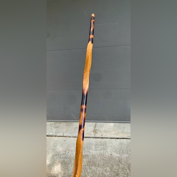 19th Century Antique Twisted Burley Wood Swagger Stick Cane Shillelagh Cudgel - Picture 13 of 14